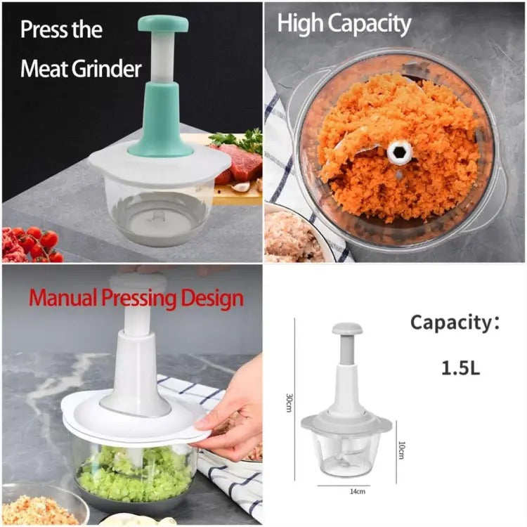 Manual Hand Push Chopper | Multi-functional Vegetable  Grinder