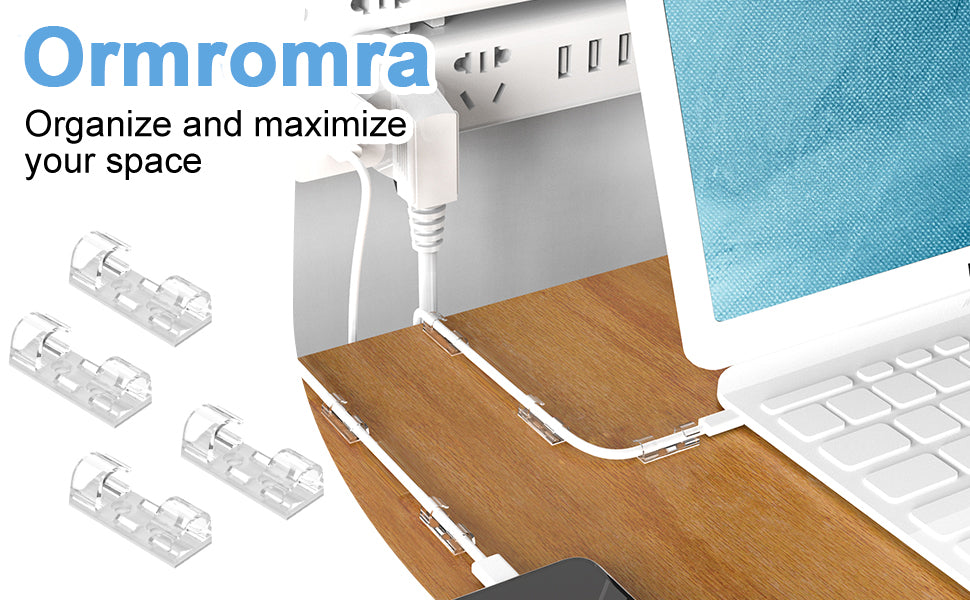 40 Pcs Smart Cable Organizer Desk