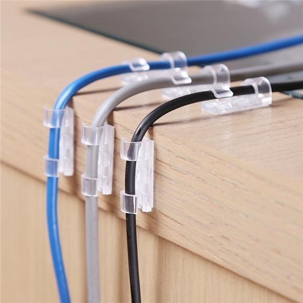 40 Pcs Smart Cable Organizer Desk