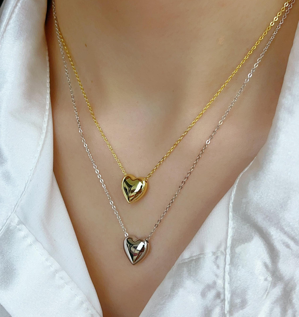 Stainless Steel Heart Shape Necklace